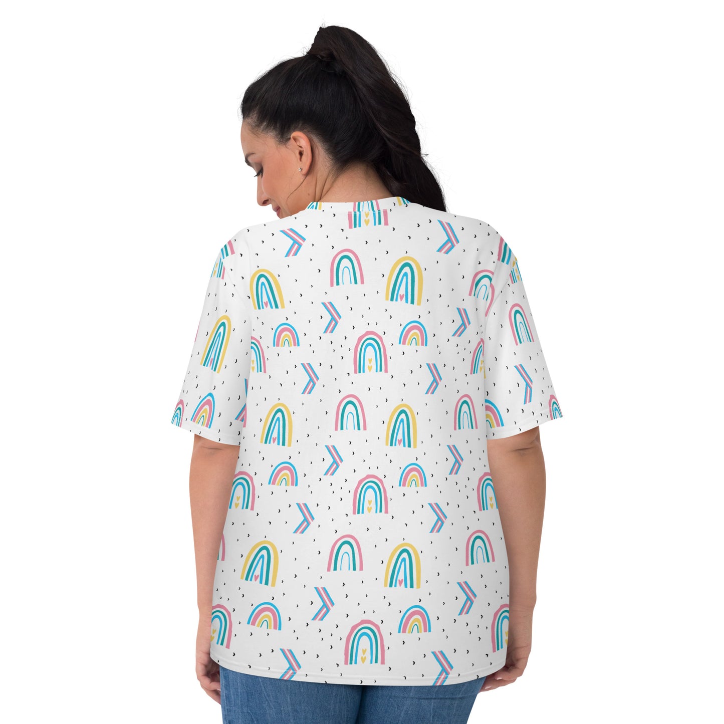 Women's All Over Pride Rainbow T-Shirt