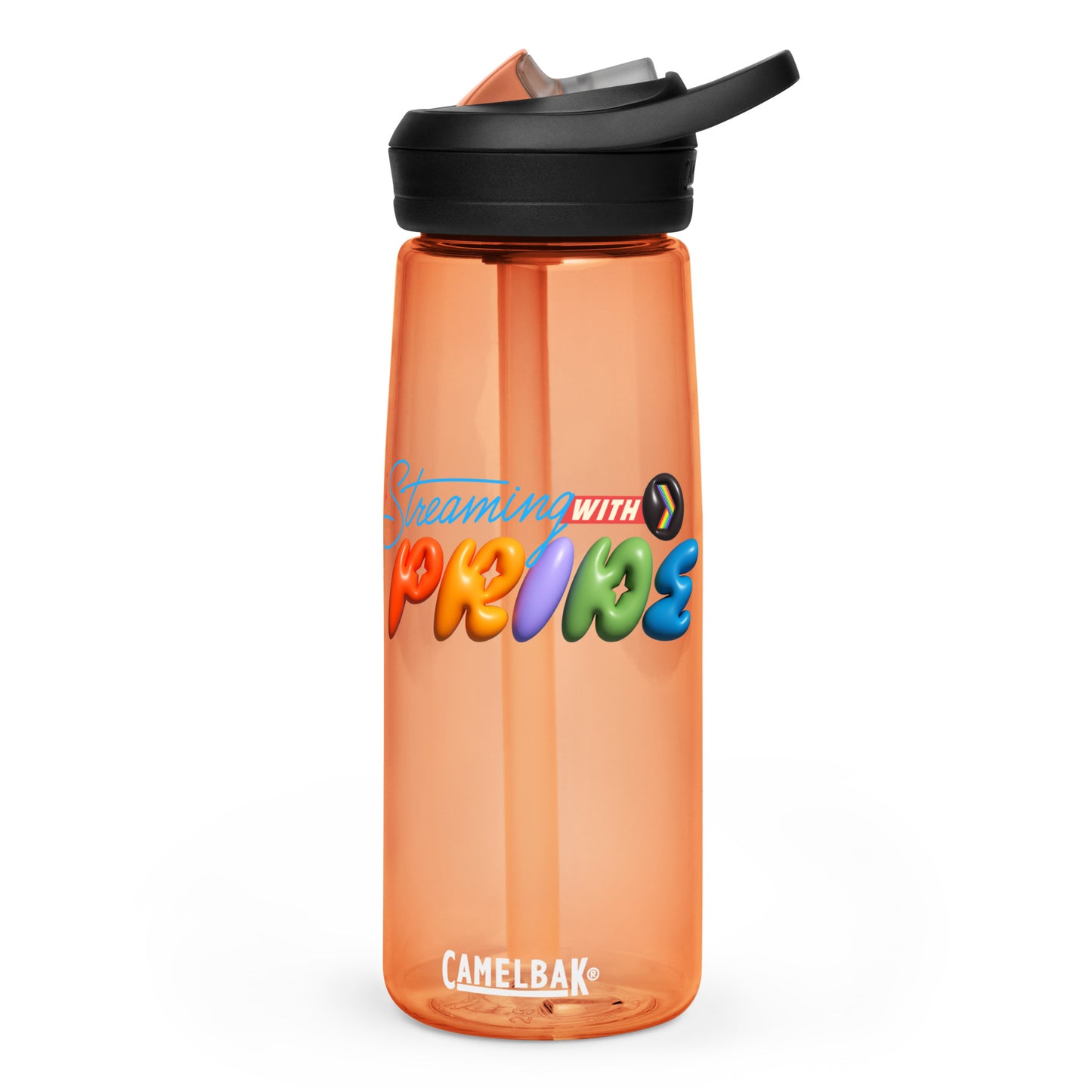 Streaming with Pride Water Bottle (Ships from US)